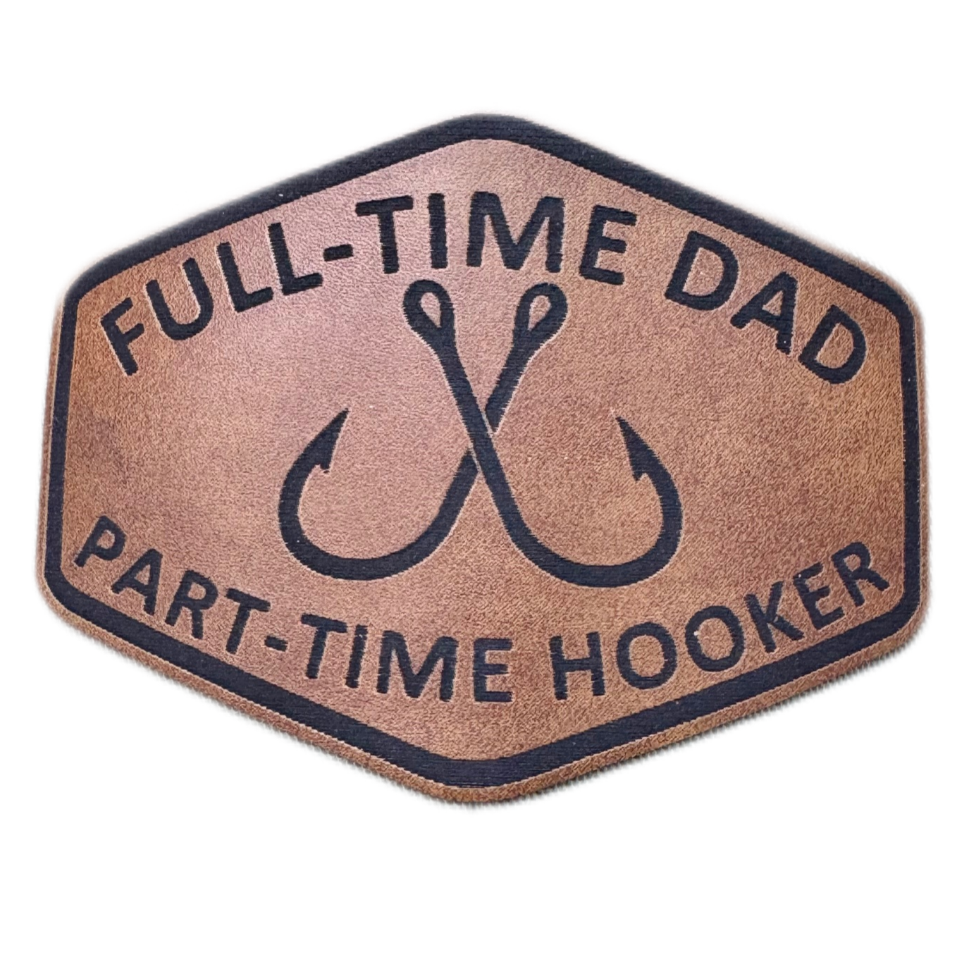 Full Time Dad Leatherette Patch