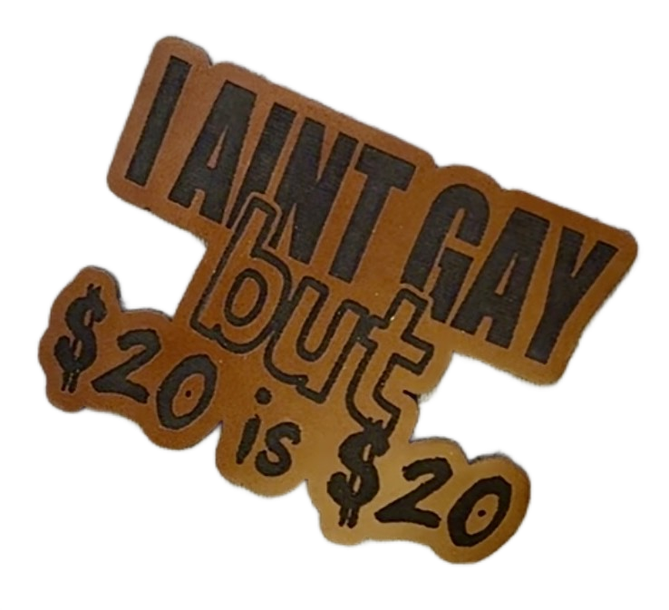 20 Is 20 Leatherette Patch